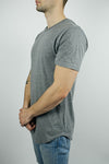 The Glacier Curved Hem T-shirt in Grey