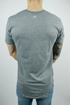 The Glacier Curved Hem T-shirt in Grey