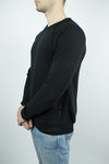 The Night Bay Raglan Sweater in Black