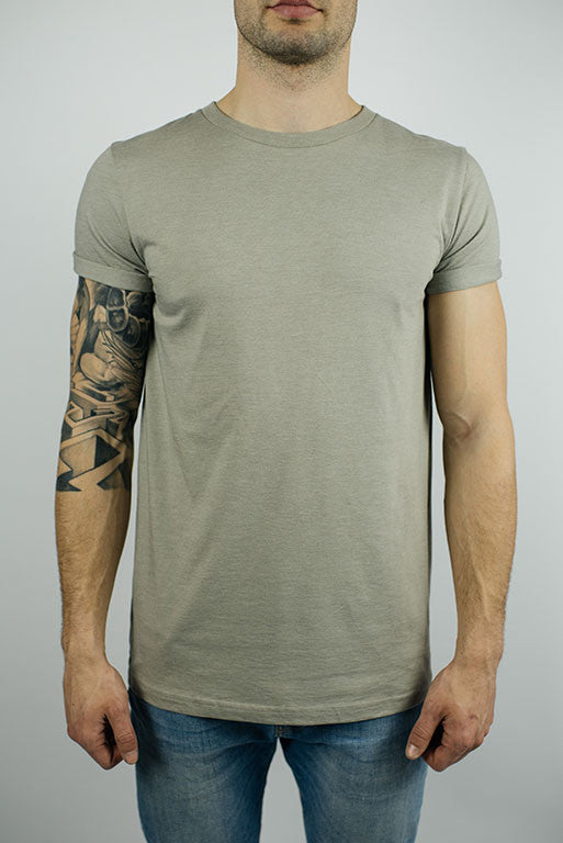 The Lakeside Rolled-cuff T-shirt in Sand