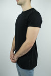 The Lakeside Rolled-cuff T-shirt in Black