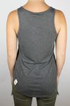 The Women's Flint V-Neck Tank in Dark Grey