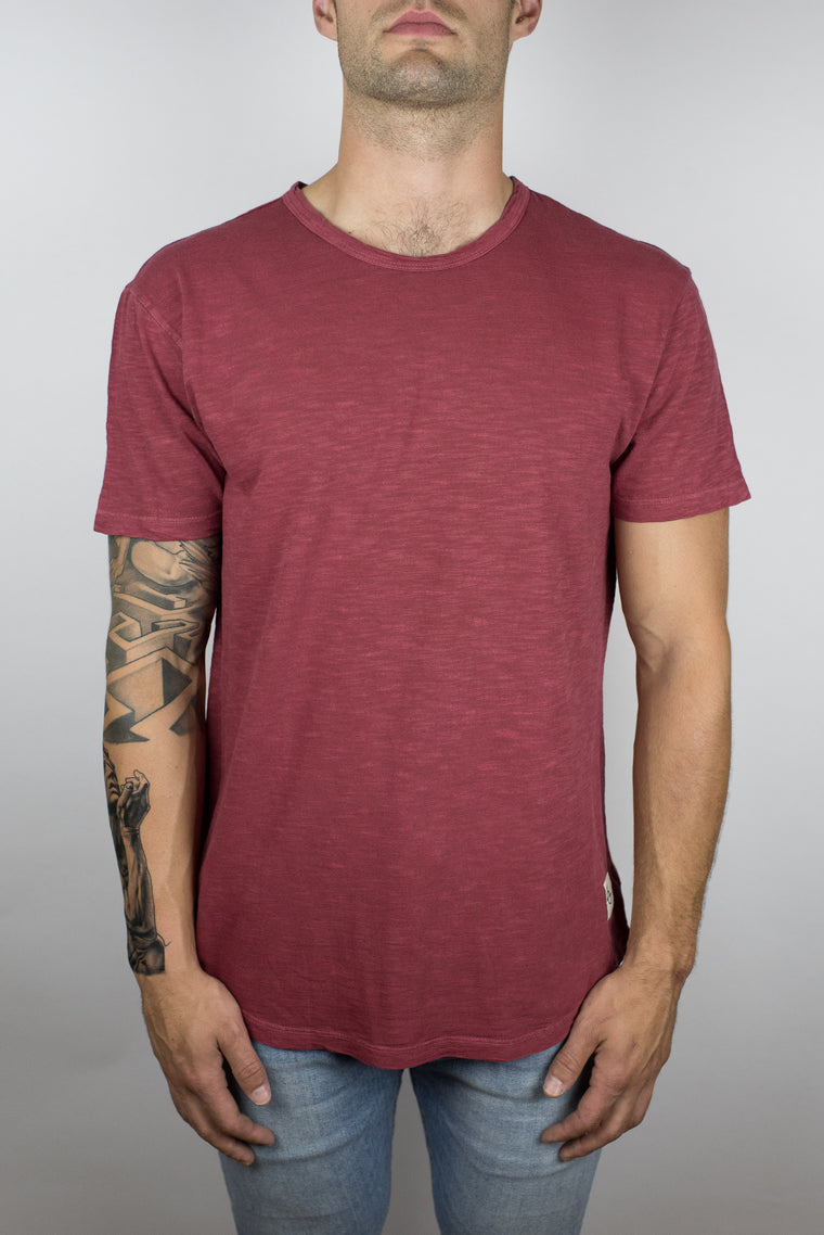 The Start Tee in Dark Red