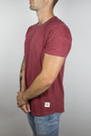 The Start Tee in Dark Red