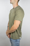 The Steady Burn Tee in Olive